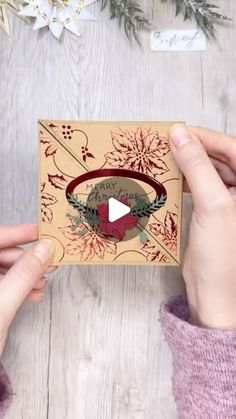 Katharina Tarta Crafts on Instagram: "🌟 This is such a simple fold, but it completely changes the look of your card and I just love it! So if you are looking for a way to spruce up your holiday mail this year, I think this is a great way to do it 😊
And just in case you were worried: This is absolutely beginner friendly. Anyone can do it! I bet you even my boyfriend would manage to create a decent Christmas card with this fold and he has two left hands when it comes to papercrafting 😅

Anyway, I hope you like this simple card idea 😊

#cardmaking #christmascrafts #holidaydiy #papercrafting #creativecraft"