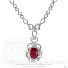 Luxury Oval Diamond Necklace For Formal Occasions, Dazzling Platinum Oval Necklaces, Luxury Oval Platinum Necklaces, Luxury Oval Platinum Necklace, Formal Oval Diamond Necklace In Platinum, Formal Platinum Diamond Necklace With Oval Shape, Luxury Platinum Oval Necklace, Formal Oval Platinum Diamond Necklace, Oval Ruby Necklace With Brilliant Cut