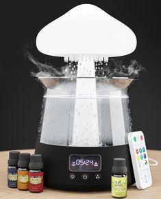 PRICES MAY VARY. Timely Serenity: With the zen raincloud humidifier water drip and built-in alarm, start your day on time to the tranquil sound of our unique moisturizing rain cloud humidifier water drip mushroom. Aromatic Elegance: Our aroma cloud diffuser mushroom with the essential oil diffuser mushroom waterfall lamp with rain creates a symphony of scent and sight, enhancing your living space's ambiance. Restful Glow: The mushroom night light with water rain lamp not only casts a peaceful ra Raincloud Humidifier, Waterfall Lamp, Drip Mushroom, Rain Humidifier, Shower Diffuser, Cloud Diffuser, Rain Lamp, Cloud Humidifier, Mushroom Home