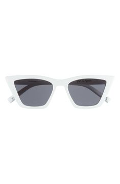 Le Specs Sunglasses, White And Black Cat, Black Cat Eye Sunglasses, Form And Function, Summer Wardrobe Essentials, Plastic Sunglasses, Wedding Guest Shoes, Black Cat Eyes, Sneaker Slippers