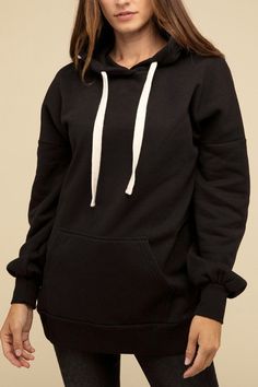 Oversized Longline Hoodie Trendy Black Hoodie With Kangaroo Pocket, Black Trendy Hoodie With Kangaroo Pocket, Trendy Black Sweatshirt With Drawstring, Black Hooded Sweatshirt With Drawstring, Black Fleece Hoodie With Drawstring, Oversized Black Sweatshirt With Drawstring, Black Hoodie Sweatshirt With Drawstring, Jean Romper, Boutique Couture