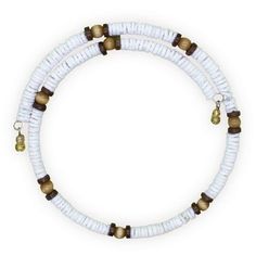 Adjustable puka shell necklace with clay heishi beads and round cat's eye beads. Easy to put on and take off with an adjustable size forms to your neck and requires no clasp or closure. 16 inch length for a universal fit to be worn as a shell choker. Size: one size.  Color: White.  Gender: female.  Age Group: adult. Necklace With Clay, Seashell Necklaces, Clay Bead Necklace, Puka Shell Necklace, Necklaces For Men, Shell Choker, Puka Shell, Handmade Jewelry Tutorials, Bead Ideas