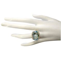 Stamped: 14K Yellow GoldTotal Ring Weight: 12.5 GramsRing Length: N/ARing Width: N/AGemstone Weight: Total Natural Aquamarine Weight is 25.00 Carat (Measures: 12.30x19.90 mm)Color: BlueDiamond Weight: Total Natural Diamond Weight is 0.35 CaratColor: F-G, Clarity: VS2-SI1Face Measures: 17.00x19.90 mmSku: [702906W] Diamond Multi-stone Cushion Cut Rings, Cushion Cut Multi-stone Diamond Rings, Cushion Cut Diamond Rings With Multi-stone, Formal Gold Rings With Accent Stones, Oval Diamond Ring With Accent Stones For Formal Events, Oval Diamond Ring With Accent Stones For Formal Occasions, Oval Wedding Gemstones With Diamond Accents, Luxury Formal Birthstone Ring With Diamond Accents, Formal Rings With Accent Stones In Fine Jewelry Style