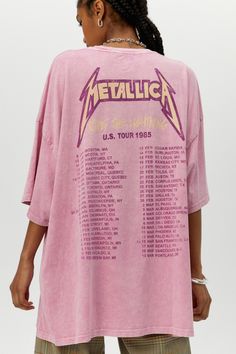 Metallica US Tour 1985 OS Tee | DAYDREAMER Outdoor Concert Outfit, Metallica Logo, Concert Outfit Summer, Outdoor Concert, Tour Merch, The Lightning, Concert Tshirts, Concert Tees, Tour Dates