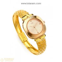 22K Gold Watches -Indian Gold Jewelry -Buy Online Womens Gold Watch, Ladies Gold Watch