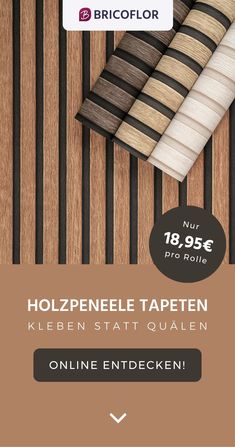 Eine Auswahl an hochwertigen Holzpaneele-Tapeten in natürlichen Farbvarianten. Pool Makeover, Upholstery Diy, Japandi Style, Front Room, Home Staging, Wood Paneling, Textured Walls, Bedroom Interior, Interior And Exterior