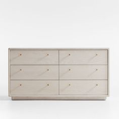 the chest of drawers is made out of wood and has five drawers on each side