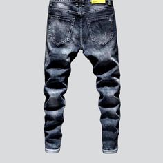 Introducing our 2023 Spring-Summer Damaged Vintage Urban Men's Jeans ââ‚?the ultimate street trend statement for the trendsetting man! Crafted to bring together the perfect blend of contemporary fashion and nostalgic grunge. these jeans feature a distinctive distressed pattern. a sleek slim fit. a mid-rise design. a resilient zipper and button closure. and a stretchy fabric for added comfort. Perfect for a music festival. a laid-back day out with friends. or just to add an effortlessly cool atti Urban Jeans, Street Trends, Short Legs, Jeans Online, Men's Jeans, How To Slim Down, Street Style Looks, Wearing Clothes, Street Style Outfit