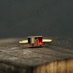 Vintage Multi Gemstone Ring, Baguette Garnet Statement Ring, Engagement Ring Fine Jewelry, Art Deco Stacking Box Ring, Beautiful Women Ring Main Stone: Garnet ( Lab-Created ) Main Stone Color: Red Main Stone Shape: Baguette & Round Birth Month: September Stone Size - 6 x 2MM &  4 x 2MM S I L V E R J E W E L R Y C A R E Silver is not the best friend of oxygen and sulfur; it can be oxidized and tarnished from time to time it is the nature of silver. To keep the silver shiny and prevent it from oxi Mohs Hardness Scale, Ring Baguette, Natural Structures, Multi Gemstone Ring, Box Ring, Fancy Gifts, Women Ring, Birth Month, Ring Engagement