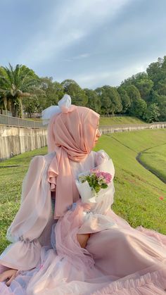 Pink Hijab Outfit, Fesyen Islam, Hijab Aesthetic