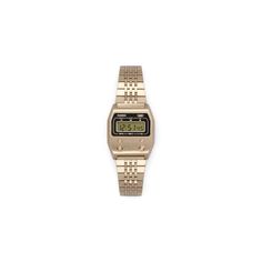 Casio Watches GOLD / O/S A1100G-5VT Classic Gold Stopwatch Watch Accessories, Classic Gold Watch Accessories With Stopwatch, Classic Gold Chronograph Digital Watch, Voice Recording, Fitness Tracking, Phone Books, Track Workout, Classic Watches, Stainless Steel Band