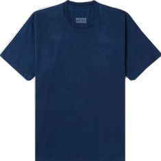 Modern Blue Cotton T-shirt, Blue Boxy Fit Cotton T-shirt, Blue Breathable Jersey T-shirt, Blue Cotton Spliced T-shirt, Indigo Cotton Short Sleeve T-shirt, Plain Tshirt, T Shirt For Men, Mr Porter, Fashion News