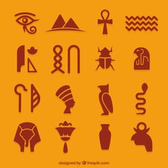 an image of egyptian symbols and their meanings