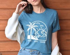 Sun Salt Sand T-shirt, Palm Tree Shirt, Beach Shirt, Hello Summner Tee, Last Day Of School Shirt, Teacher Shirt,Teacher Off Duty Gift Shirt Palm Tree Shirt, Last Day Of School Shirt, Teacher Off Duty, Tree Shirt, Beach Shirt, Last Day Of School, Beach Shirts, School Shirts, Teacher Shirts