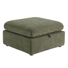 the footstool is made from fabric