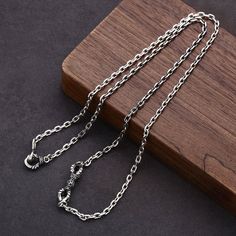 Men's Sterling Silver Vajra Pendant Anchor Chain Necklace Anchor Chain, Tibetan Buddhist, Sterling Silver Mens, Accessories Unique, Silver Color, Gifts For Him, Chain Necklace, Credit Card, Best Gifts