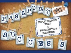 a bulletin board with clothes pins on it and the words digity student work and brighten your classroom