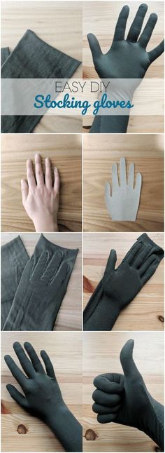 how to make diy stocking gloves