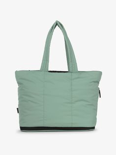 CALPAK Luka expandable tote bag with laptop compartment in sage;  ALT2201-SAGE Sporty Aesthetic, Hanging Toiletry Bag, Laptop Tote Bag, Laptop Tote, Luggage Cover, Insulated Lunch Bags, Hidden Pocket, Carry On Luggage, Mini Backpack