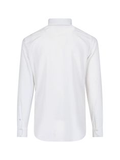 Finamore 1925 basic shirt in white linen and cotton with classic collar, button closure, button cuffs, curved hem. Composition: 58% Linen, 42% Cotton Barbour Steve Mcqueen, John Lobb, Prada Leather, Steve Mcqueen, Basic Shirts, Engineered Garments, Mens Shirt Dress, White Linen, Luxury Boutique