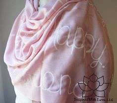 Custom Pashmina Script Scarf  by InspiredWithLoveLLC on Etsy. Makes a great Bridesmaid Proposal!