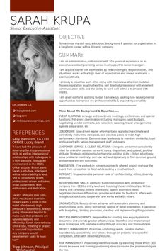 a professional resume template with an image on the top and bottom corner, in red