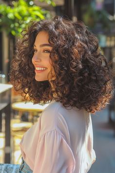 Short Curly Haircuts Thick Hair, Curly Casual Hairstyles, Long Curly Pixie Cut, Corporate Curly Hairstyles, Chic Curly Hairstyles, Old Money Curly Hair, Short Layered Curly Haircuts, Long Curly Hairstyles Natural, Curly Haircuts Short