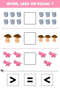 a worksheet for children to learn how to count the numbers in each row