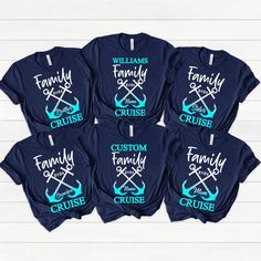 Custom Family Cruise 2024 Shirt, Personalized Family Matching Cruise Shirt, Cruise Anchor Shirt, Birthday Cruise Shirt, Group Cruise Shirt * Processing time is 1 business day (there may be exceptions during holiday seasons). Delivery time is based on your shipping type selection and location. Please check the estimated delivery times at checkout and upgrade the shipping at checkout if you need it sooner. * All items are made-to-order. Because of the nature of these items, unless they arrive dama Customizable Blue Tops For Family Occasions, Blue Custom Print Top For Father's Day, Father's Day Blue Top With Custom Print, Blue Short Sleeve Top For Family Reunion, Customizable Blue T-shirt For Family, Blue T-shirt With Letter Print For Family Reunion, Blue Graphic Print Top For Family Reunion, Blue Graphic Print Tops For Family Reunion, Blue Custom Print Tops For Family Reunion