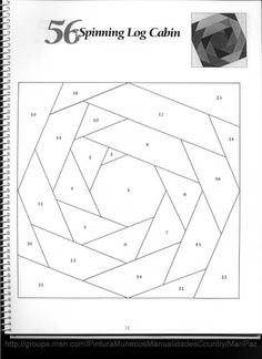 the book is open to show an image of a spiral design with numbers on it