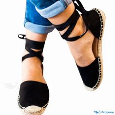 Orcajump - Casual Sandals with Braided Sole and Straps. Shoe Sole, Casual Sandals, Braids, Satin, Sandals, Knitting, Black, Plaits