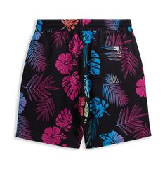 The Swim 9” Lined Board Short is a new-longer cut of our favorite 7” board short featuring a new contrasting swim liner. Styled like bike shorts-meet-board-meet-beach, this look is layered and playful. Shell: 98% recycled polyester; 2% spandex OEKO-TEX®-certified fabric Lining: 88% polyester; 12% spandex 2-in-1 with full fitted short liner in black Drawstring no-roll elastic waist Machine wash cold, Machine dry low temperature or hang dry UV Protection, UPF 50 Recycles 8 plastic water bottles in Multicolor Hawaiian Style Shorts, Tropical Swim Trunks With Built-in Shorts For Surfing, Multicolor Bottoms For Water Sports In Summer, Multicolor Swim Trunks With Built-in Shorts For Poolside, Summer Multicolor Swim Trunks For Water Sports, Multicolor Hawaiian Short Bottoms, Black Sporty Swim Trunks For Vacation, Sporty Black Swim Trunks For Vacation, Multicolor Hawaiian-style Shorts