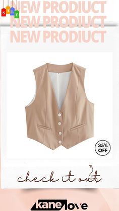 Women Summer Casual Slim Fit Solid Color Sleeveless Vest Women Summer Casual, Sleeveless Vest, Chic Woman, Womens Vest, Elevate Your Style, Ladies Tops Fashion, Summer Casual, Your Style, Womens Tops