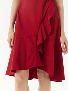 V-Neck Ruffle Cotton Midi DressGoodsNo: 124R4K460• Fit Type: Fit• Elastic: Micro-elastic• Thickness: ModerateMaterialsShell:60%Cotton 38%Polyester 2%ElastaneSuggest Wash dark and light-colored clothes separatelyWashing• Machine wash coldnormal cycle• Do not bleach• Do not tumble dry• Line dry• Cool iron• Do not dry-clean Modern Cheongsam, Multi Dress, Custom Size Dresses, Red S, Long Sleeve Short Dress, Cotton Midi Dress, Red Midi Dress, Neck Ruffle, Long Sleeve Maxi Dress