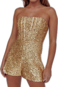 Sequin Strapless Jumpsuit For Party, Sequin Strapless Sleeveless Jumpsuit For Party, Fitted Sleeveless Jumpsuit With Contrast Sequin, Glamorous Strapless Sequin Jumpsuit For Night Out, Sleeveless Sequined Jumpsuit For Night Out, Glamorous Strapless Sleeveless Jumpsuit For Party Season, Sleeveless Sequined Jumpsuits And Rompers For Night Out, Sequin Sleeveless Jumpsuits And Rompers For Date Night, Sleeveless Sequin Jumpsuits And Rompers For Date Night