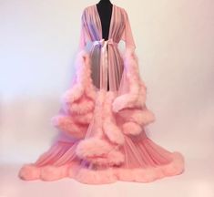 sheer marabou robe Romantic Long Sexy Sheer Lace Nightgown for Woman Nightgown Sheer Long Sleeve Sleep Dress #sheer #robedress #robes #pajamas #nightgowns #nightdress #robe Sheer Robe, Lingerie Party, James Charles, Womens Kimono, Lingerie Outfits, Trik Fotografi, Jeffree Star, Clueless, Plus Size Lingerie