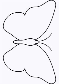 the outline of a butterfly with wings