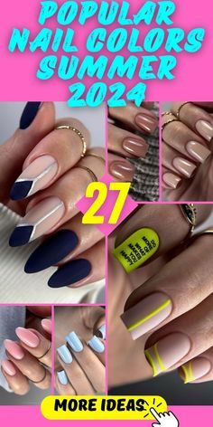 Popular Nail Colors, Designs For Short Nails, Popular Nails, Summer Nails Colors, Beauty Nail, Favorite Season, On My Own, My Nails