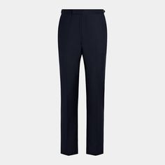 Tailored to a slim fit, these navy
 Brescia tuxedo pants are cut from S110’s wool by Italy’s Vitale Barberis
 Canonico, and feature side adjusters and a silk-lined side seam. Tuxedo Pants, The Navy, Style Expert, Slim Leg, Side Stripe, Slim Legs, Fashion Advice, Workout Pants, Personal Style