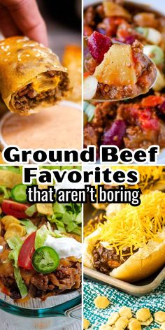 ground beef favorites that aren't boring are delicious and easy to make at home