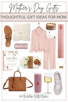 Mother’s Day gift guide for mom!  Cute and thoughtful gift ideas for mom! From cozy items to splurge items, here are ideas for gifts for her Mothers Day Baskets, Cute Gift Ideas, Gift Ideas For Her, Cute Christmas Gifts, Mother's Day Diy