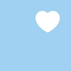 a white heart on a blue background