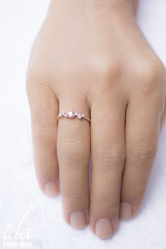 Personalized birthstone ring; a unique personalized birthstone jewelry gift for her... This rose gold ring can be made in silver or yellow gold and with another birthstone instead of a morganite. We handmade each piece with care and love ♡ ★ PRODUCT DETAILS; *Band Width: 1.3mm 4mm central birthstone or Morganite and Shiny Cz stones : 2*2.5mm + 4.2mm *Material Options: 925k Sterling Silver & Rose Gold Filled Over Silver & Yellow Gold Filled Over Silver *Birthstone Options: You can see the Birth Stones Chart, Birthstone Ring Mothers, Country Rings, Mother Rings, Ring Birthstone, Jewelry Bridesmaid, Mom Jewelry, Ring Rose Gold, Morganite Ring