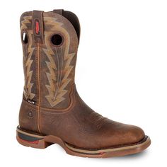 These men's waterproof Long Range western boots from Rocky are as tough as you are. These men's waterproof Long Range western boots from Rocky are as tough as you are. BOOT FEATURES SPR full-grain waterproof leather upper Goodyear double-row welt construction Expansion Fit Seam for easy on and off Nylon shank Long Range dual-density removable footbed is recyclable and odor resistant Long Range X outsole system of ten peak performance componentsBOOT CONSTRUCTION Leather upper Mesh lining EVA mids Mens Wear, Mens Shoes Boots, Peak Performance, Work Boots, Western Boots, The Expanse, Cowboy Boots, Rocky, Memory Foam