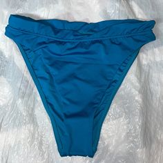 *Brand New* Never Worn High Waisted Bottoms Size L Sanitary Lining High Waist Blue Tankini For Poolside, Blue High Waist Stretch Swimwear, Blue High-waisted Stretch Swimwear, Blue High Waist Tankini For Swimming, Blue High-waist Tankini For Swimming, High Waist Blue Tankini For Swimming, Blue High Waist Swimwear For Summer, High Waist Blue Swimwear For Summer, Summer High Waist Blue Swimwear