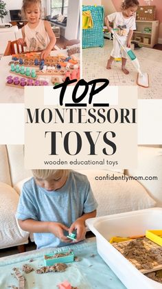 the top montessori toys for toddlers to play with and learn how to use them