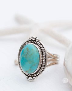 Turquoise Ring ~ Sterling Silver 925 ~ Handmade ~ Statement ~ Hippie ~ Bohemian ~ Jewelry ~Gift For Her ~Gemstone ~December Birthstone 》D E T A I L S《 ✦ M E T A L : Sterling Silver 925 ✦ S T O N E : Turquoise ✦ B I R T H S T O N E : December 💎 In the past, the Turquoise used to be the stone of the kings and warriors. F Bohemian Jewelry Gift, Vintage Turquoise Ring, Boho Cowgirl, Metalwork Jewelry, Western Accessories, Turquoise Ring Silver, The Kings, December Birthstone, Precious Gems