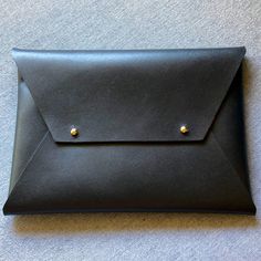 Thus Ber Chic Little Clutch Fits Your And Cash/Id With No Problem! Never Used Brand: Tribe Alive 100% Leather Studded Detail, Shiny Accents Black 8.5”W X 6”H X ¼”D Black Leather Office Clutch, Black Envelope Bag For Everyday, Black Everyday Envelope Bag, Black Envelope Clutch For Daily Use, Black Leather Clutch With Snap Closure, Black Envelope Bag For Business, Black Envelope Clutch For Office, Classic Black Everyday Clutch, Classic Black Clutch For Office