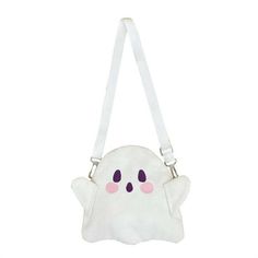 Cute Plush Funny Ghost Bags Halloween Gift Women's Bags One Shoulder Crossbody Bags Features: A cute and adorable little ghost bag made of plush material, lightweight and, suitable for 4-8 preschool or kindergarten children. It is relatively small, 8.3x8.3 inches, and can hold children's items such as candy, mobile phones, pens, snacks, keychains, hair rings, hair clips, etc. Small and cute backpack: Convenient to store items, it is a must-have bag for children to go out and cause trouble. It ca Ghost Bag, Soap Dish For Shower, Travel Christmas Gifts, Cartoon Backpack, Bag Pins, Messenger Purse, Trunk Bag, Funny Ghost, Bag Display