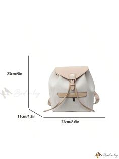 Bird in Bag - Versatile Handbag for Women's Daily Essentials Casual Satchel Backpack For Shopping, Trendy Beige Backpack Bag, Beige School Bag With Removable Pouch, Beige School Bag With Adjustable Strap, Beige Softback Travel Bag, Daily Use Flap Bags With Dust Bag Included, Large Capacity Flap Travel Bag, Back To School Beige Backpack Shoulder Bag, Casual Rectangular Backpack For Shopping